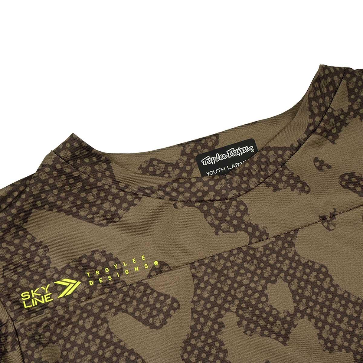 Troy Lee Designs Skyline Short Sleeve Jersey Kids' in Scrubland Olive